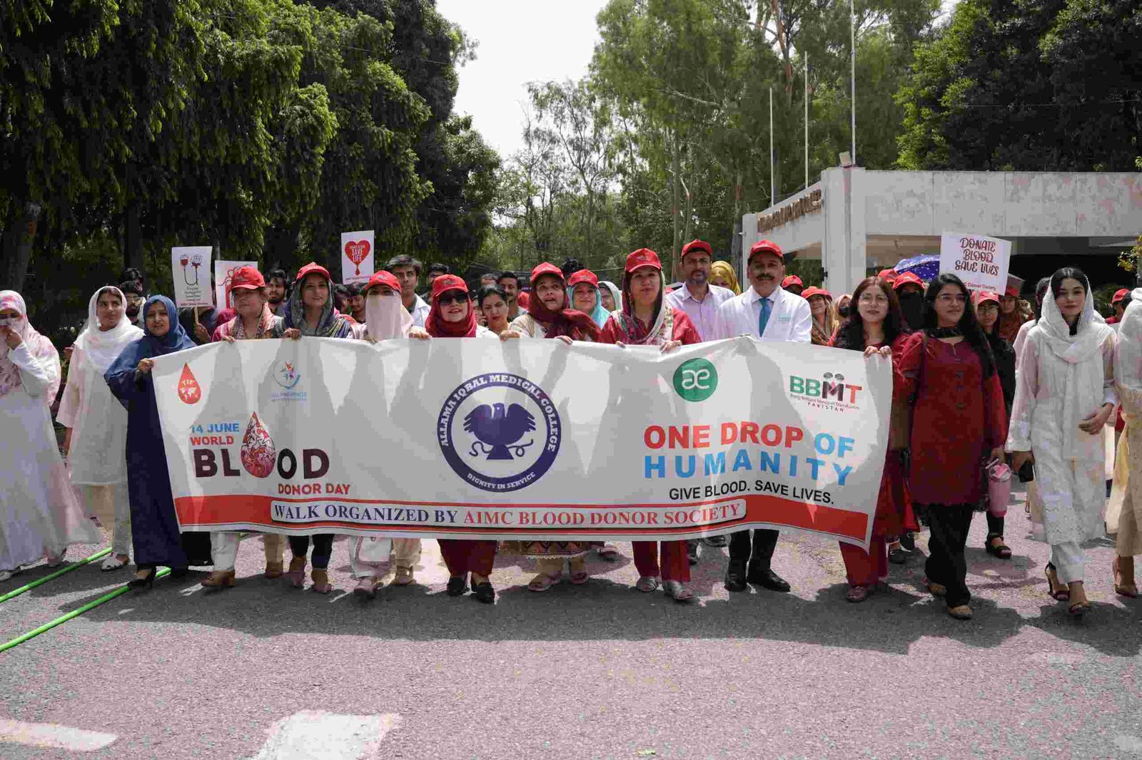 Walk on blood donor day